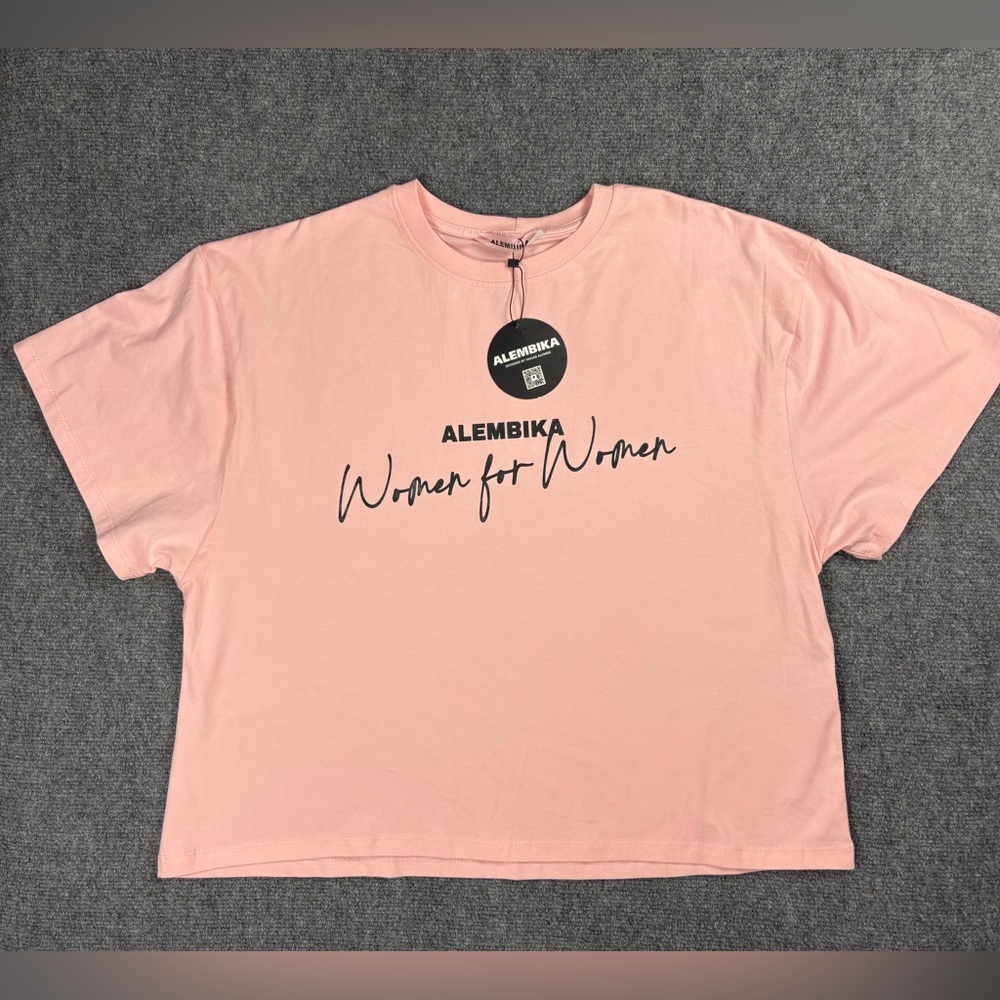 Alembika Women for Women Pink Graphic Tee OS NWT